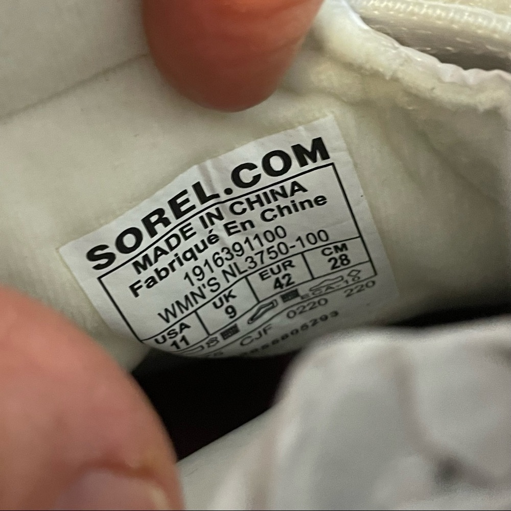 Sorel Joan Of Arctic Next Lite Strap Puffy White Waterproof Sneaker Boot - Picture 8 of 10